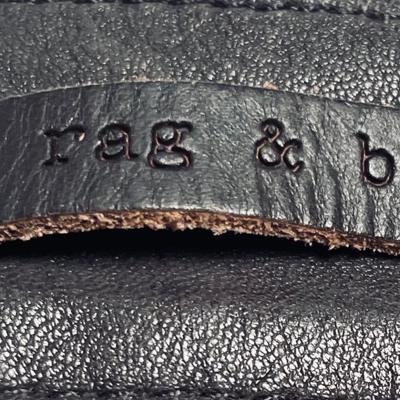 Rag and Bone Skinny Leather Jeans - Picture 5 of 7